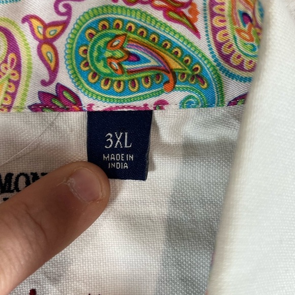 Robert Graham Money Money Blue and White Casual Button Down Shirt Ribbon Collar - Picture 3 of 11